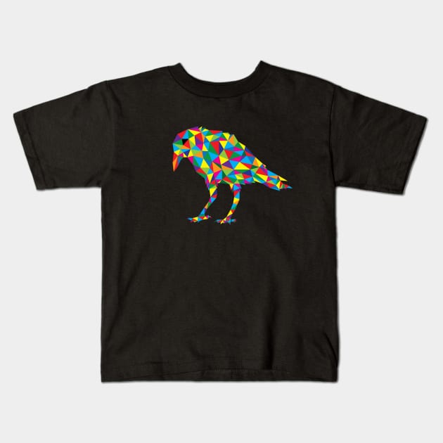 Crow Bird Kids T-Shirt by AVEandLIA